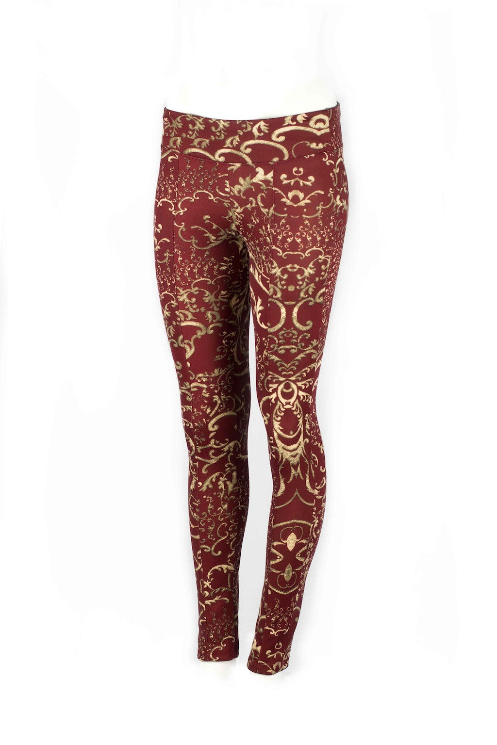 Mackenzie Golden Arabesque Fitted Scuba Pants - ANA MARIA KIM
 - 6