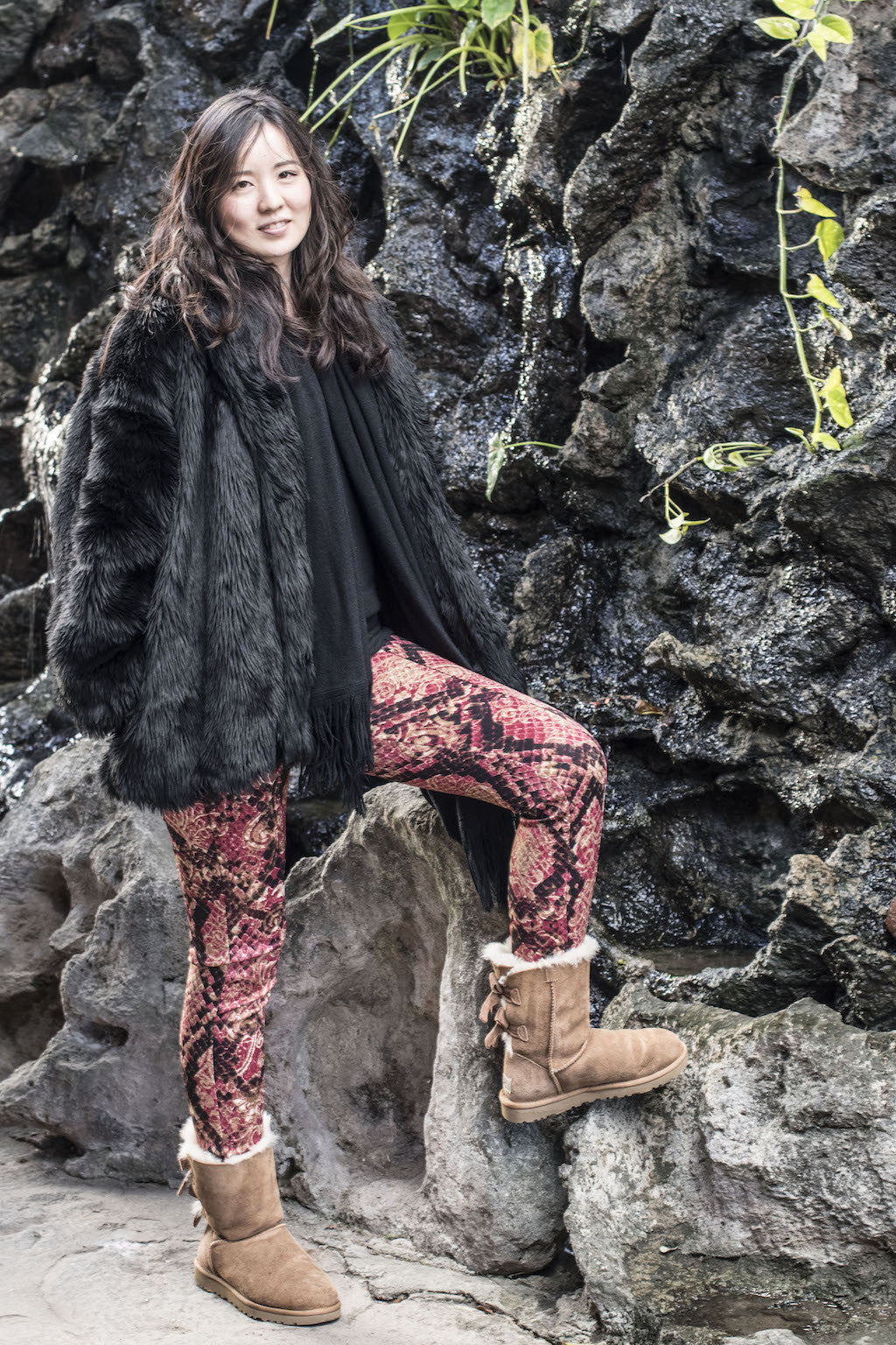 Alexa Golden Serpent Fitted Scuba Pants - ANA MARIA KIM
- 2