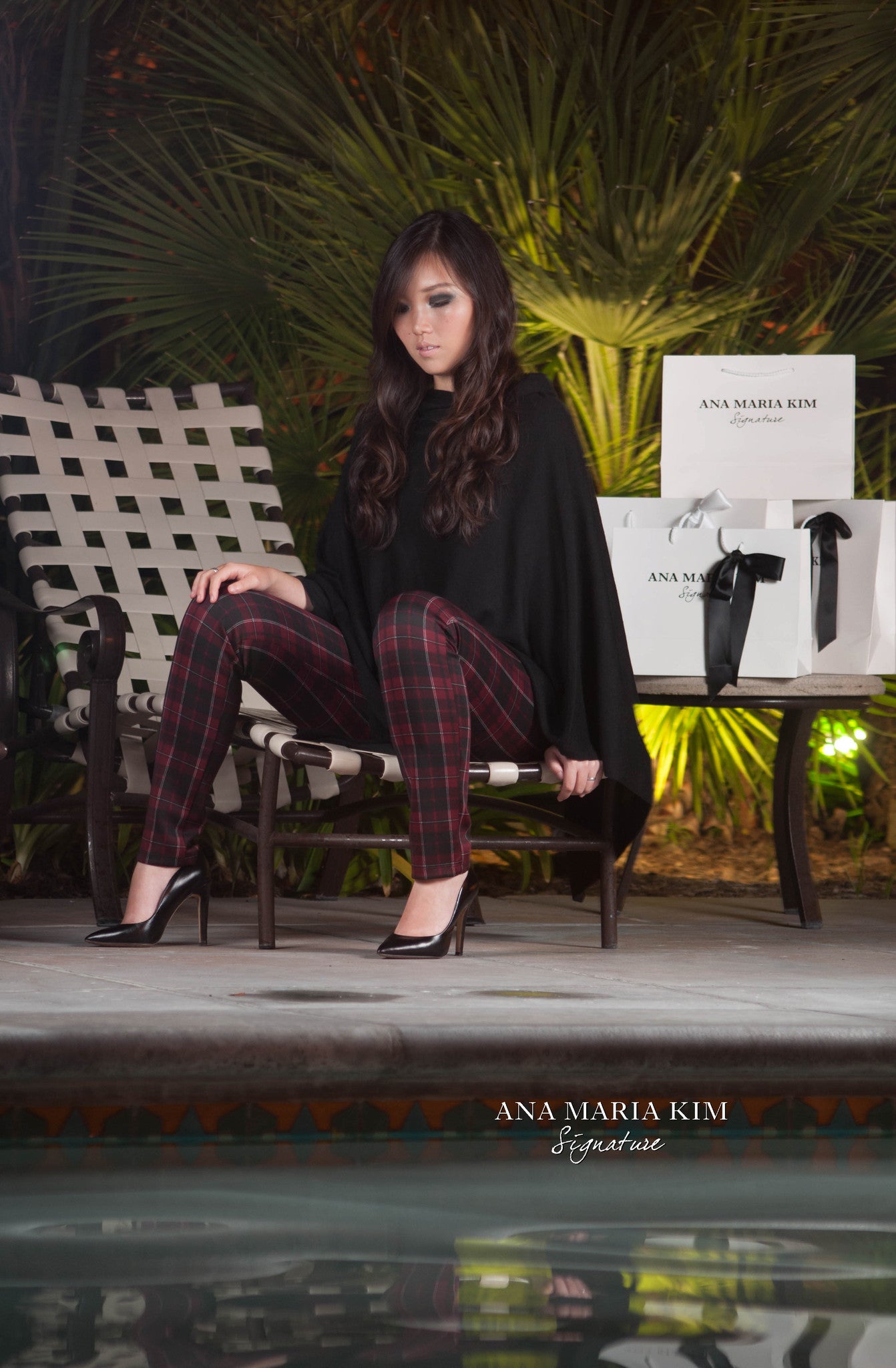 Camila Plaid Scuba Pants - ANA MARIA KIM
 - 2