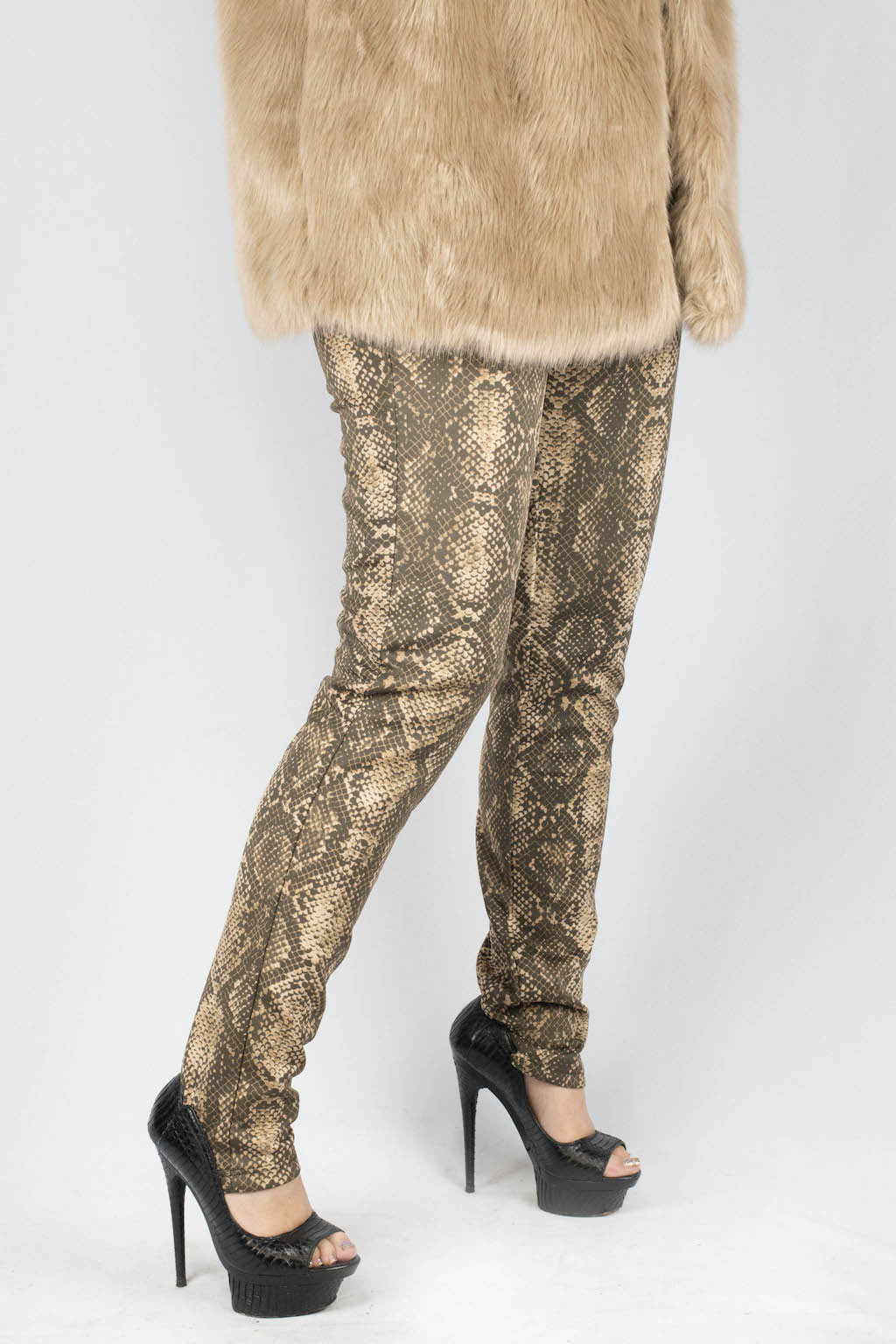 Donna Snake Scuba Pants - ANA MARIA KIM
 - 3