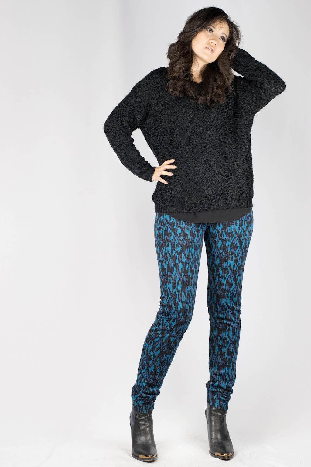 Erin Diamond Abstract Scuba Pants - ANA MARIA KIM
 - 5