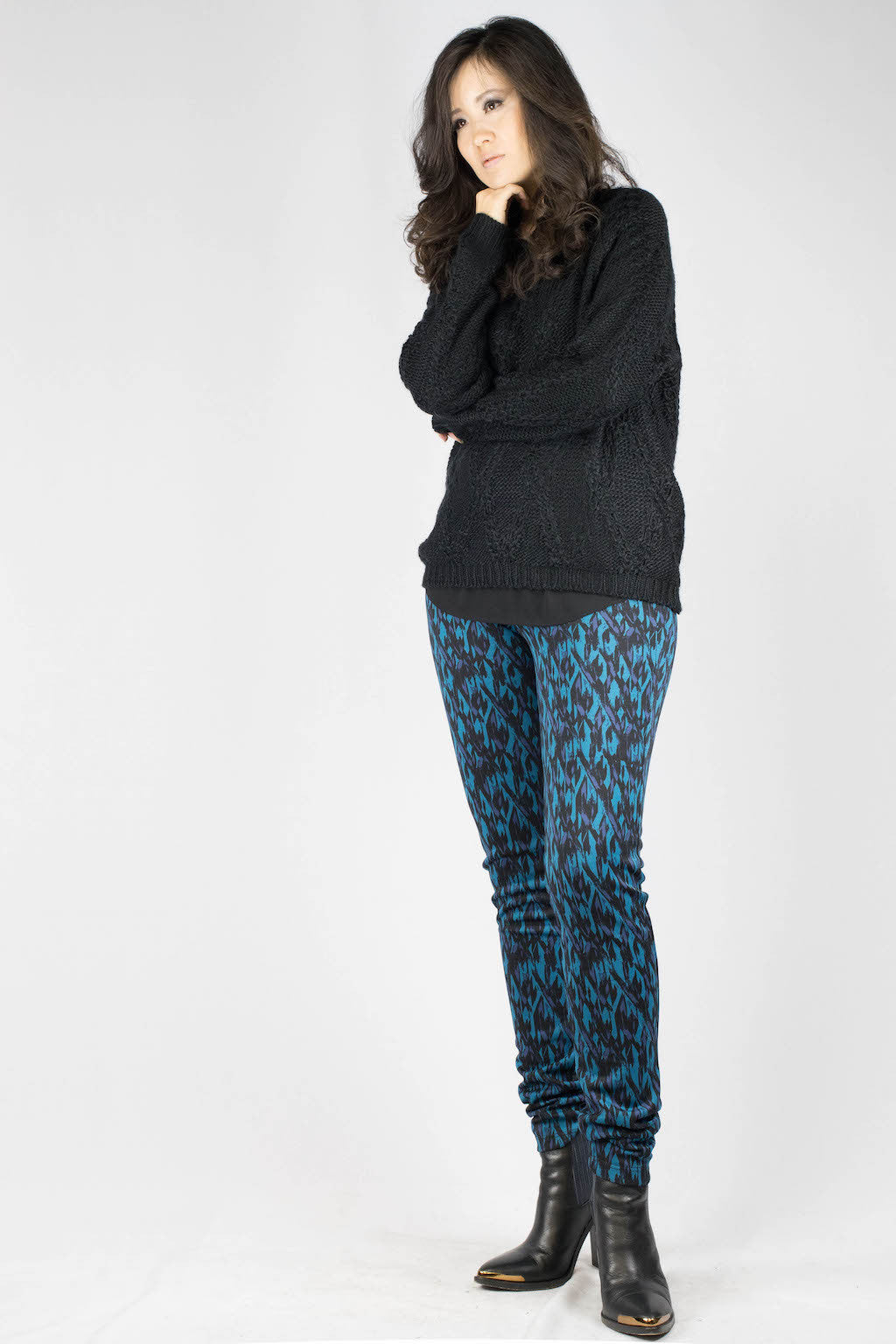 Erin Diamond Abstract Scuba Pants - ANA MARIA KIM
 - 5