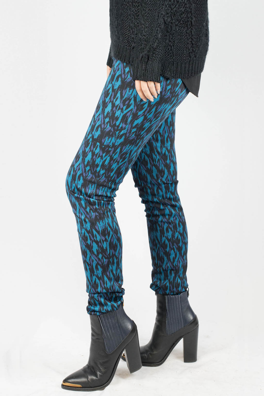 Erin Diamond Abstract Scuba Pants - ANA MARIA KIM
 - 1