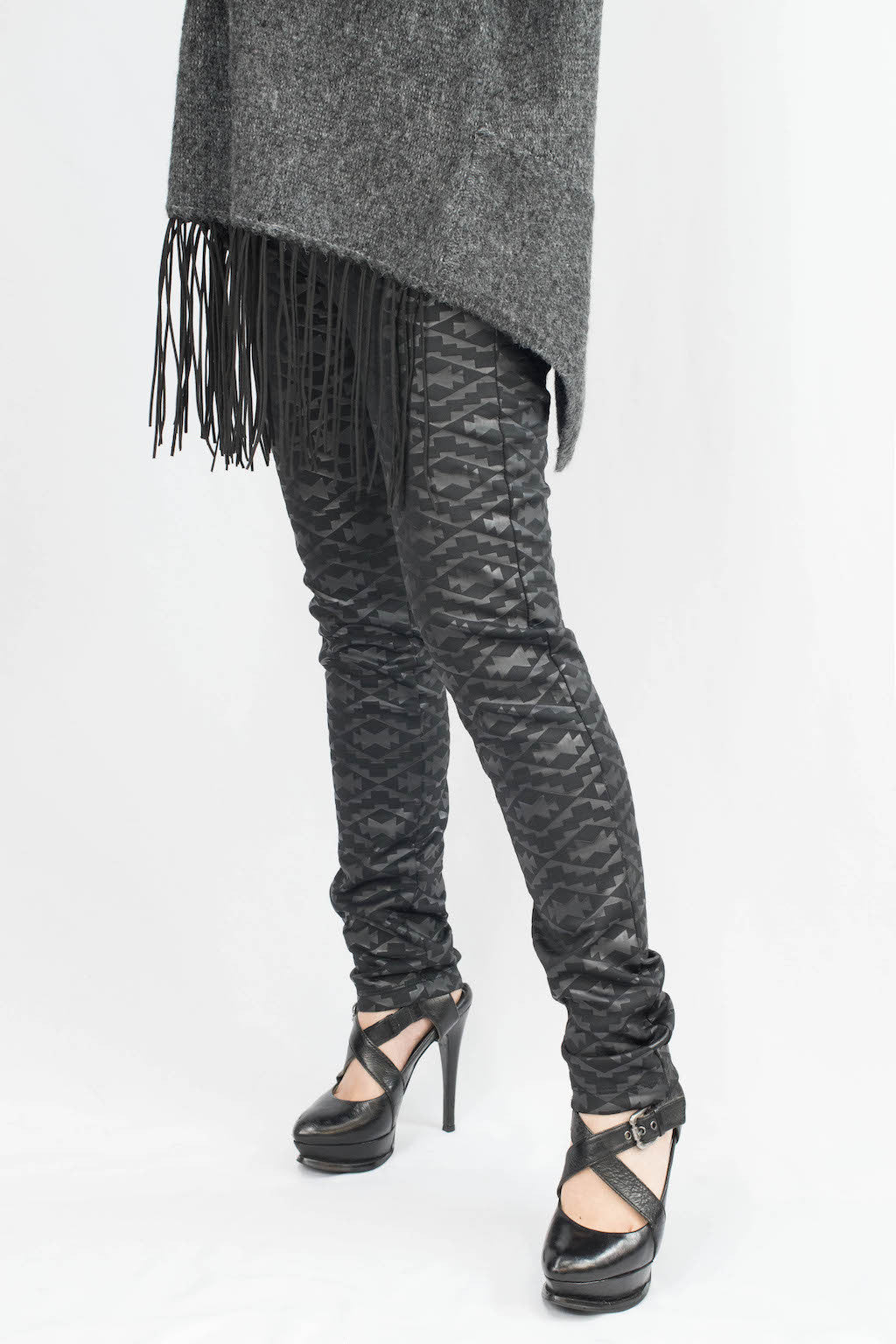 Kayla Tribal Fitted Scuba Pants - ANA MARIA KIM
 - 3