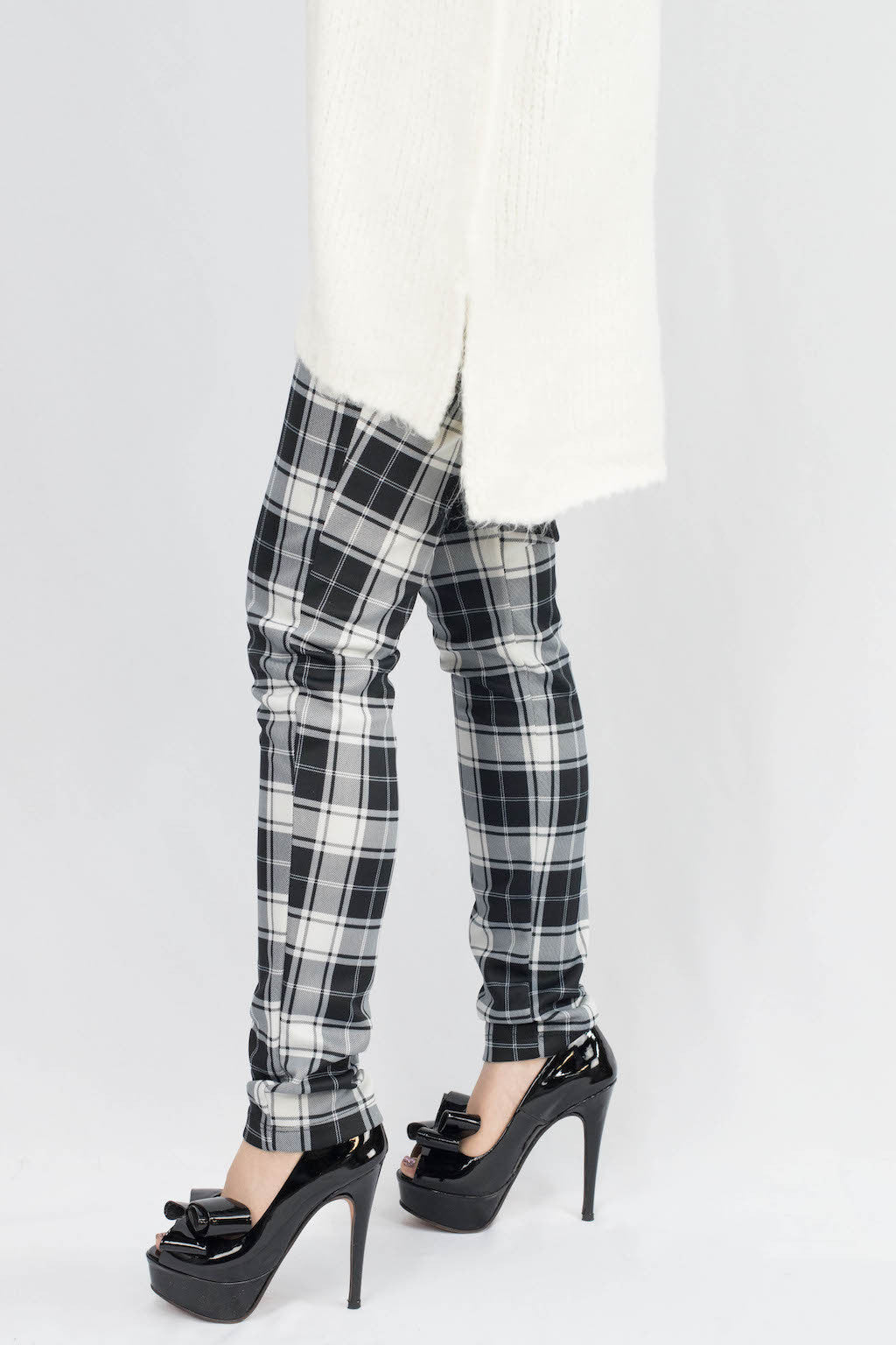 Madison Plaid Scuba Pants - ANA MARIA KIM
 - 4