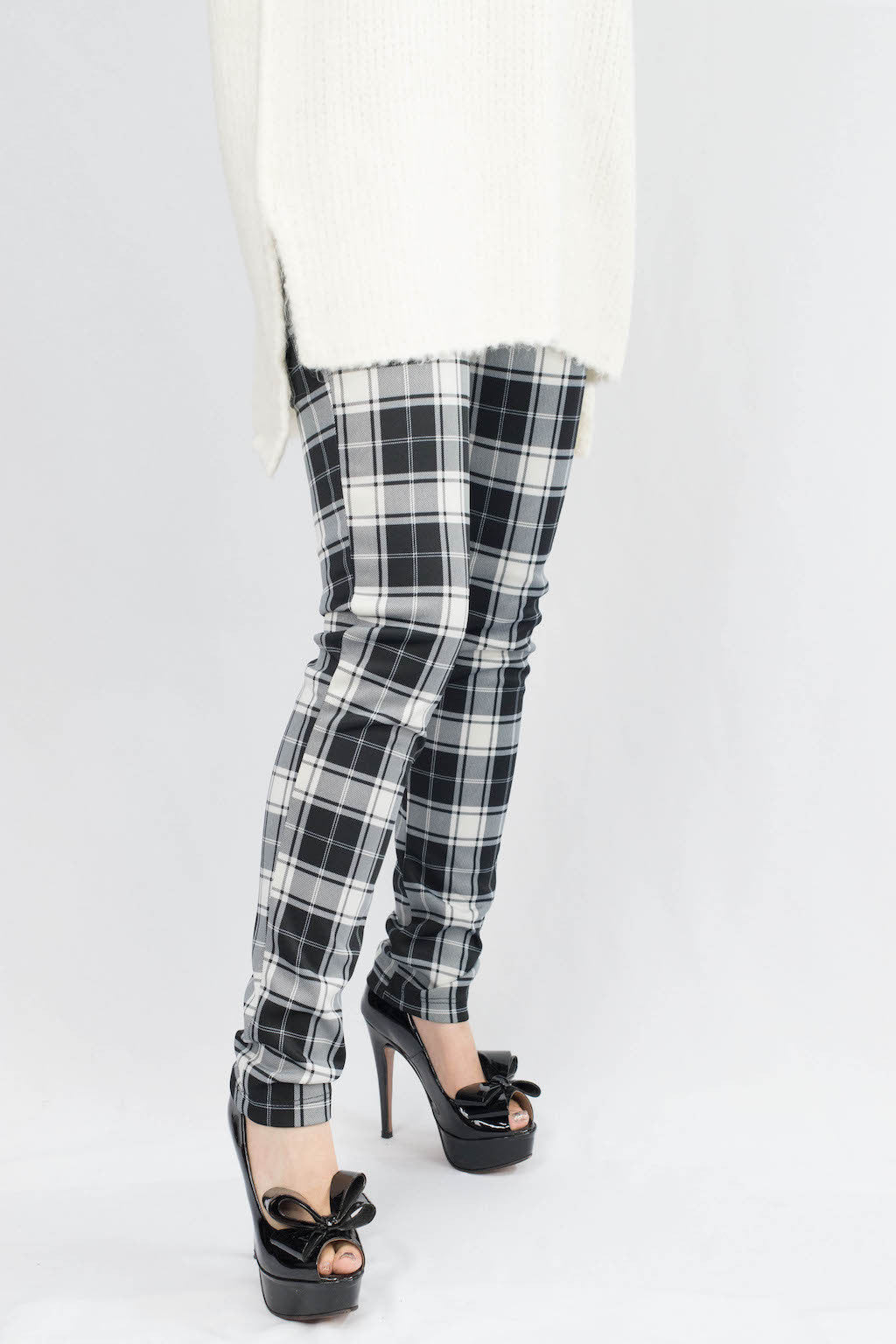 Madison Plaid Scuba Pants - ANA MARIA KIM
 - 1