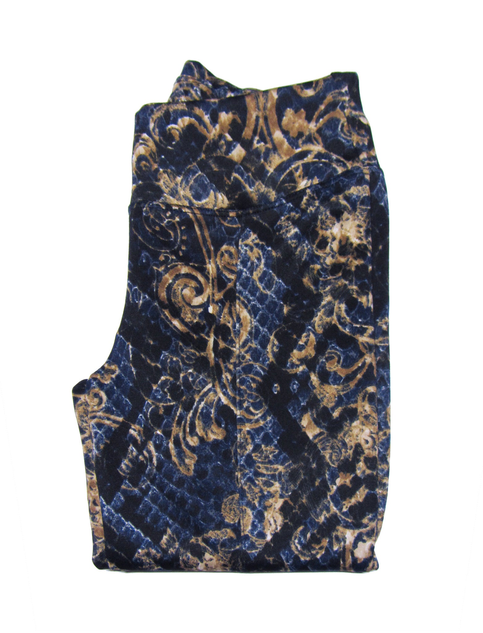 Alexa Golden Serpent Fitted Scuba Pants - ANA MARIA KIM
- 2