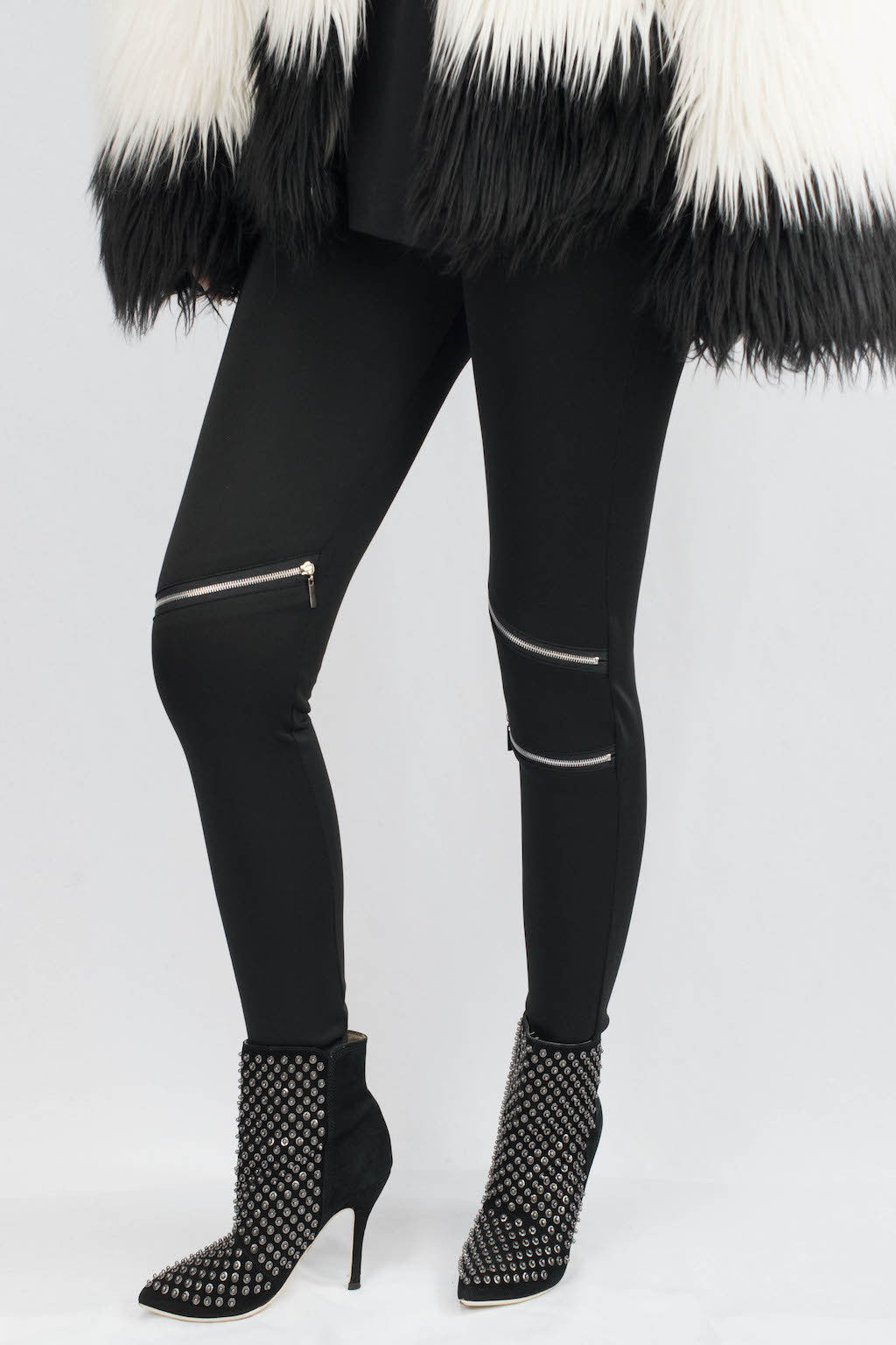 Rebekah Triple Zippers Scuba Pants - ANA MARIA KIM
 - 4