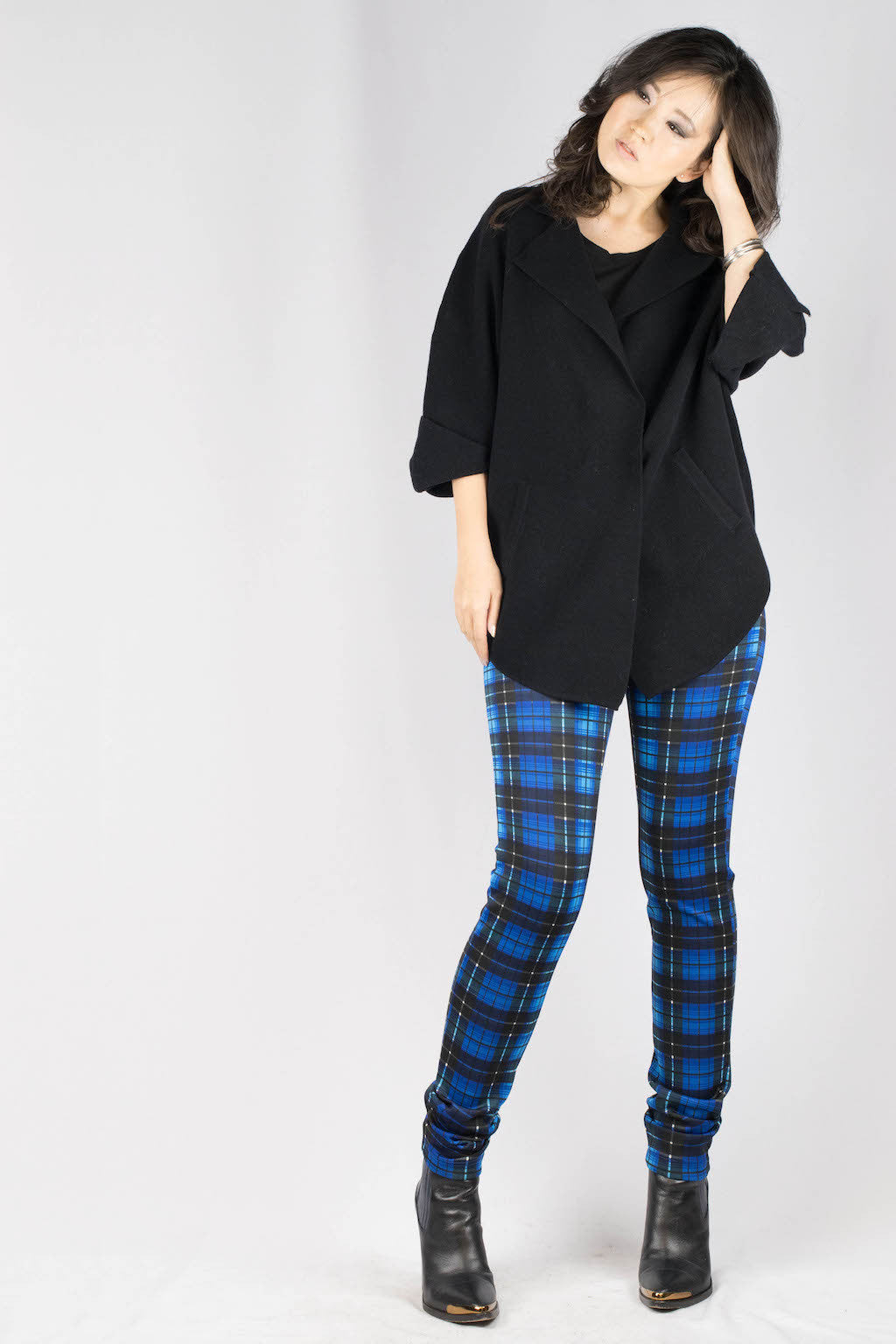 Zoe Plaid Scuba Pants - ANA MARIA KIM
 - 5