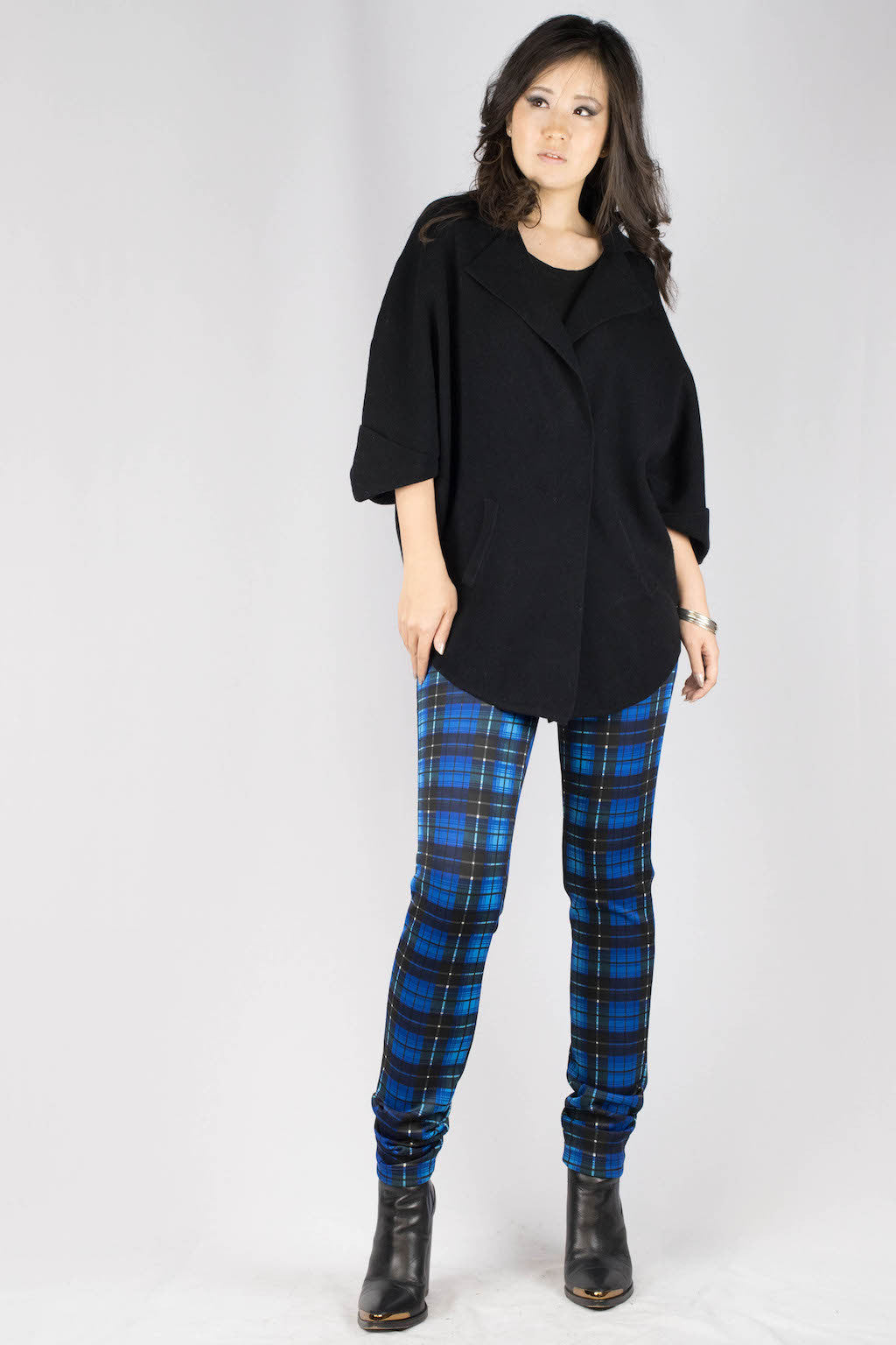 Zoe Plaid Scuba Pants - ANA MARIA KIM
 - 6